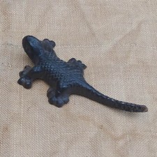 WOW Gecko Wanddeko - 10cm - Salamander Eidechse Wandhänger - Wandbehänge Metall 