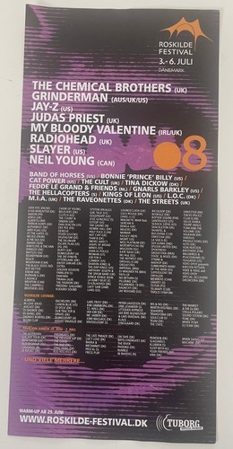 Roskilde festival poster flyer - roskilde,