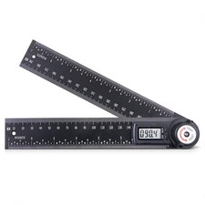 20 cm Digitaler Winkelmesser Winkelmessgerät Stellwinkel mit Lineal Digital LCD