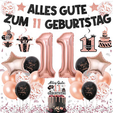 Deko 11. Geburtstag Mädchen