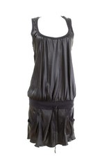 NOLITA DE NIMES Kleid Gr. L / 40 Shirtkleid Seide Satin Sommerkleid Silk Dress