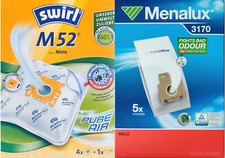 4 Beutel SWIRL M 52 MicroPor Staubsaugerbeutel M52 oder alternativ Menalux 3170