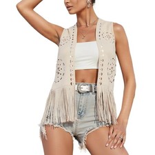 Damenweste mit Fransen