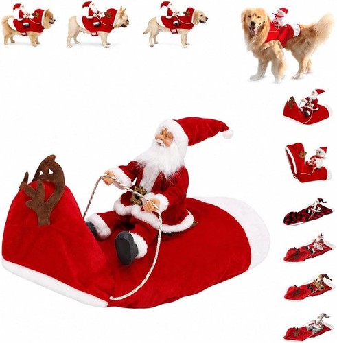 Weihnachtsmann reiten haustier - weihnachtsmann,