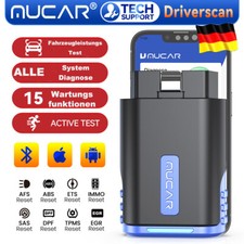 MUCAR DriverScan OBD2 Profi Diagnosegerät Fehler Scanner 15 Reset Alle Systeme