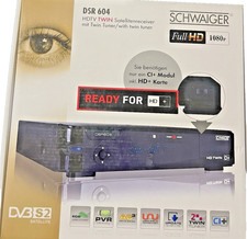 SCHWAIGER DSR 604 HDTV TWIN SATELLITENRECEIVER Twin Sat Receiver Satelliten S2