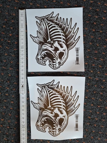 Aufkleber angeln fischskelett - aufkleber,