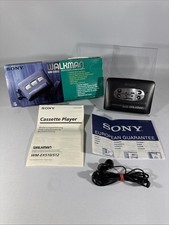 Original Sony Walkman WM-EX550 Vintage Tragbarer Kassettenspieler Schwarz OVP