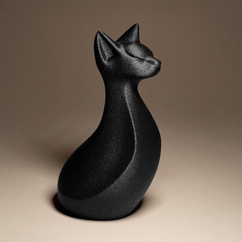 Cat statue schwarze - statue, |