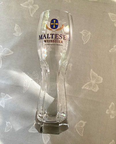 Malteser weissbierglas mit - malteser,