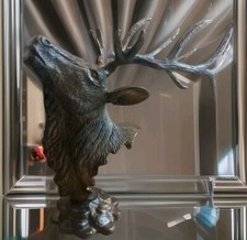 Hirsch mit Geweih Hirschkopf