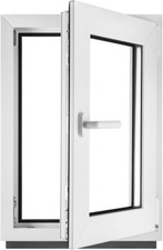 Fenster Kunststofffenster Kunstoff weiß BxH 40 x 60 cm DIN Rechts