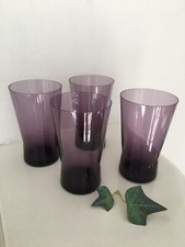 Vintage 4 Friedrich Kristallgläser 60`s farbige Trinkgläser Cocktail Wasser oä.