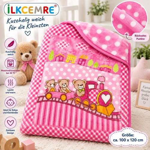 Babydecke kuscheldecke 100x120 - kuscheldecke,