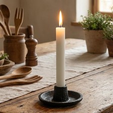 Kerzenhalter Gusseisen Schwarz