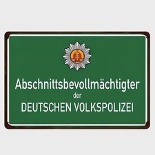 Blechschild DDR Volkspolizei