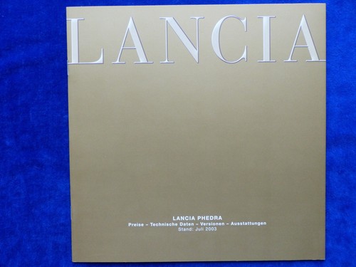 Lancia phedra price - lancia, list