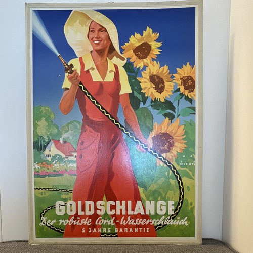 Goldschlange werbeplakat - goldschlange,