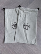 2 Stück HERMES original Schuhbeutel / Staubbeutel - sehr guter Zustand