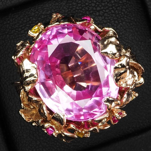 Kaugummi rosa turmalin - rosa, oval