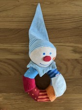 HABA Greifling Kasper Ringel Babyspiele Spiele Rasselring Rassel Clown Spielzeug