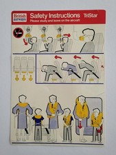 British Airways Lockheed L-1011 TriStar Safety Card / London F 392 ( 2nd )