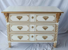 Königlich Louis Stil Anrichte Barock Rokoko Kommode Sideboard Louise Seize 130cm