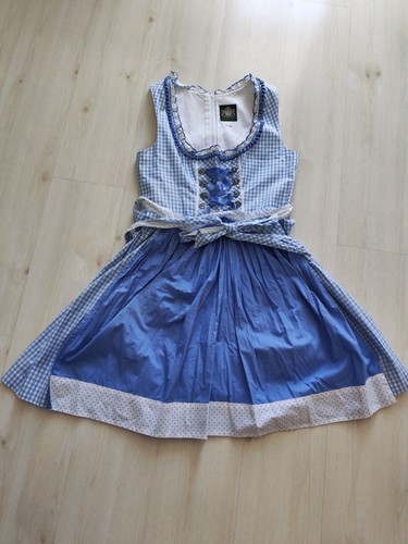 Dirndl blau weiss - karriert, von