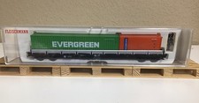 Fleischmann H0 5249 K Containerwagen  EVERGREEN der DB KKK NEM in OVP