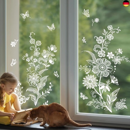 Tanlaby fensterbilder blumen - fensterbilder,