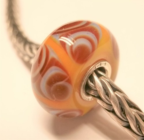 Trollbeads glas orange - trollbeads,