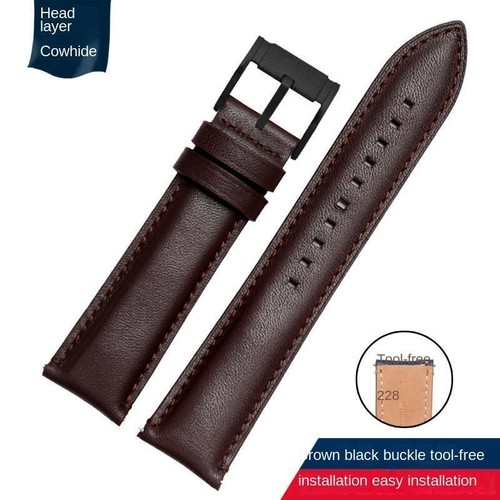 Leder uhrenarmband - 20, 22