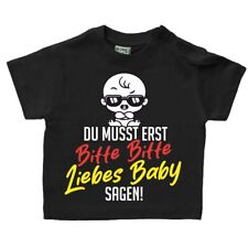 Baby Tshirt BITTE BITTE liebes Baby 62 - 104 Geschenk Cool Lusig Witzig Ostern 
