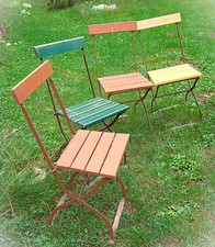 Haushalt Stühle Nostalgie -Vollholz,schwer,stabil, klappbar,Metallgestell - 1 St