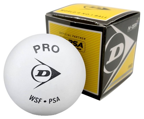 Dunlop pro weißer squashball - pro,
