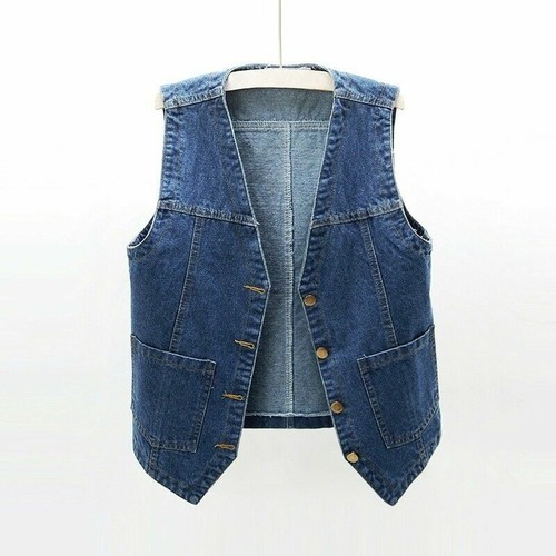 Klassisch damen denim weste - damen,