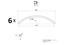 6x Leimholzbogen Rund Sparren Bauwagen Schäfer Spielhaus Tonnendach Erdhügelhaus