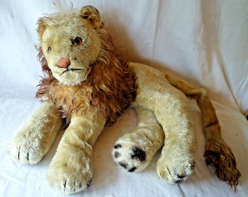 Steiff löwe liegend - liegend, mit