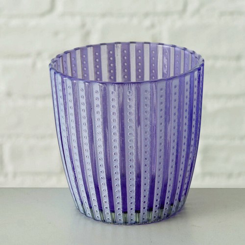 Windlicht glas lila 2er set - windlicht, 2er-set