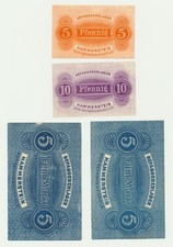 Pommern Hammerstein KGL 4 Stück nicht entwertet