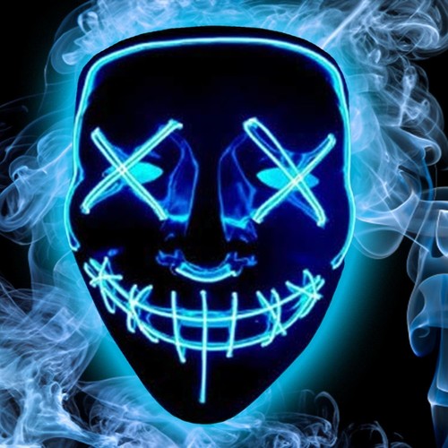 Led halloween maske purge - led,