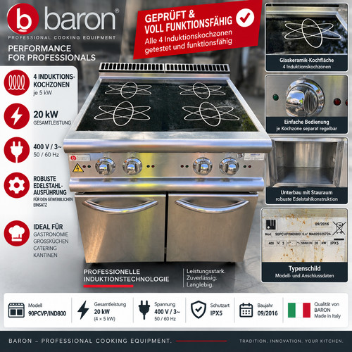 Baron induktionsherd zonen - baron,
