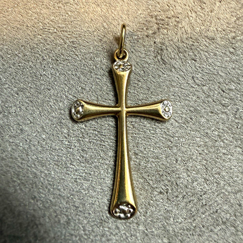 Kreuz anhänger gold 333 8 - kreuz,
