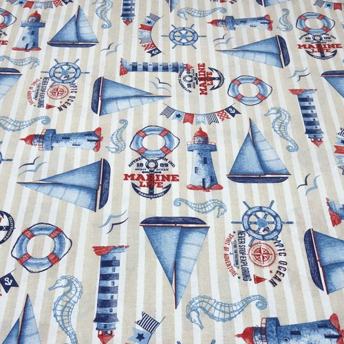 Stoff dekostoff marine - marine, life