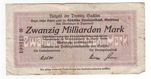 Banknote inflation - inflation, 20