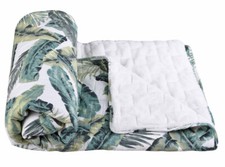 Wendedecke Felldecke Tagesdecke Palme Überwurf Sofadecke 140x200cm Überwurf