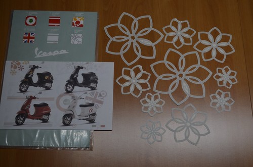 Vespa graues blumen - -,