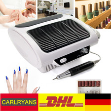 3in1 220V Profi Elektrische Nagelfräser Set Manikure Pedikure Kit mit Absaugung