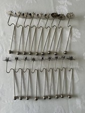 18 x Kerzenhalter Pendelkerzenhalter Weihnachtsbaum + Wachskerzen rot gold