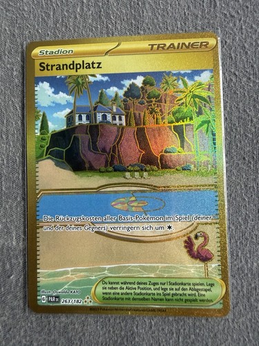 Pokemon karte strandplatz - karte,